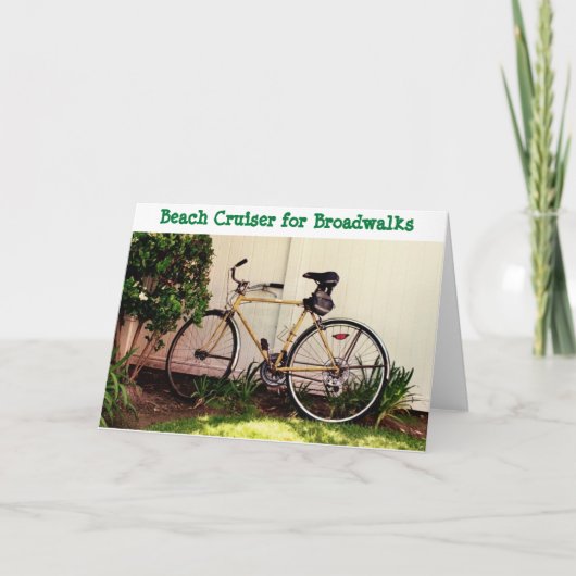 自転車のグリーティングカード カード (正面)