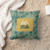 自転車のグリーンモダンパターンに乗ろう クッション (ブランケット)