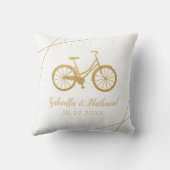 自転車のサイク結婚リストの贈り物 クッション (裏面)