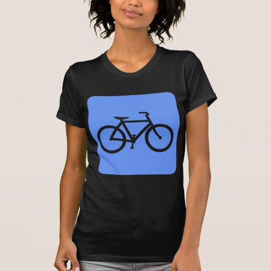 自転車のサイン – ベビーブルー Tシャツ (正面)