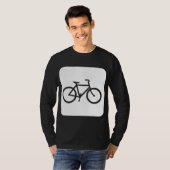 自転車のサイン – 白 Tシャツ (正面フル)
