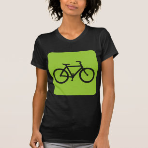 自転車のサイン – Martian Green Tシャツ