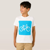 自転車のサイン – Sky Blue Tシャツ (正面フル)