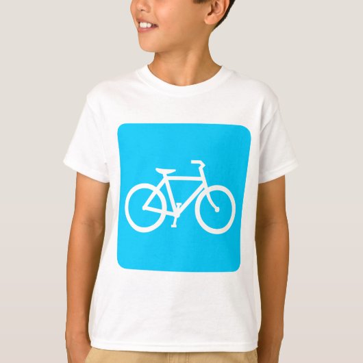 自転車のサイン – Sky Blue Tシャツ (正面)