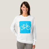 自転車のサイン – Sky Blue Tシャツ (正面フル)