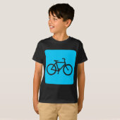 自転車のサイン – Sky Blue Tシャツ (正面フル)