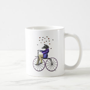 自転車のシマウマ コーヒーマグカップ