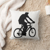 自転車のシルエット クッション (ブランケット)