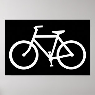 自転車のシルエット ポスター