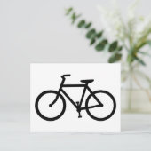 自転車のシルエット ポストカード (スタンド正面)