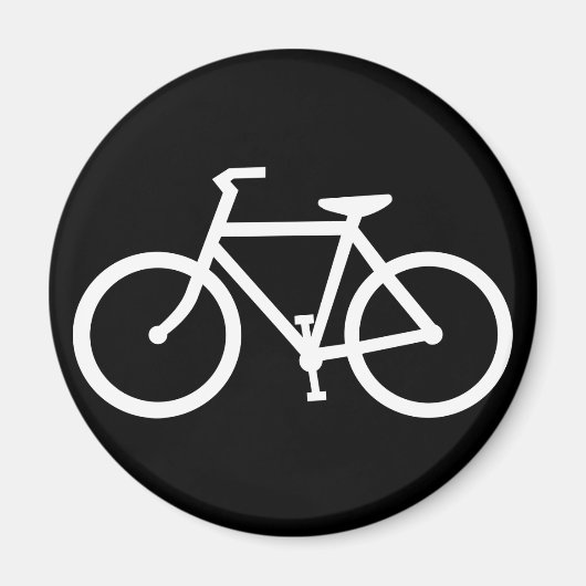 自転車のシルエット マグネット (正面)