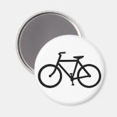 自転車のシルエット マグネット (正面/裏面)