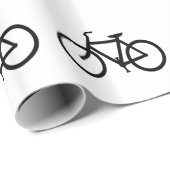 自転車のシルエット ラッピングペーパー (ロールコーナー)