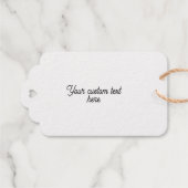 自転車のシンボル付き金箔クリスマスギフトタグ ギフトタグ (裏面 (横))