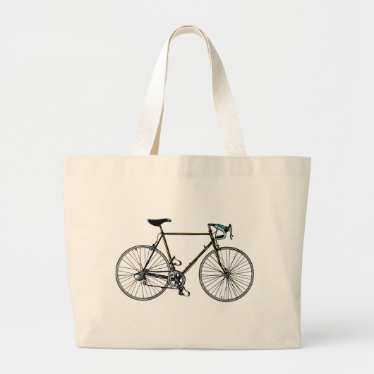 自転車のジャンボトート ラージトートバッグ (正面)