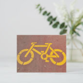 自転車のステンシル ポストカード (スタンド正面)