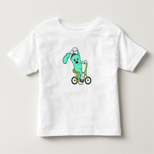 自転車のスプレー缶 トドラーTシャツ (正面)