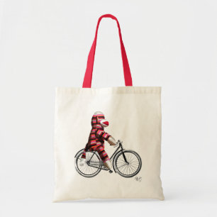 自転車のソックス猿 トートバッグ