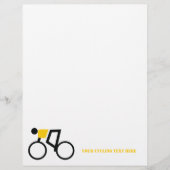 自転車のチラシに乗っカスタムた自転車乗り (正面)