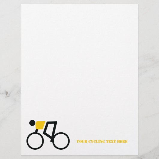 自転車のチラシに乗っカスタムた自転車乗り (正面)