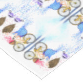 自転車のテーブルクロスの若い女の子ロマンチックな愛 テーブルクロス (アングル)