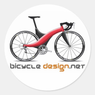 自転車のデザインラウンドシール ラウンドシール