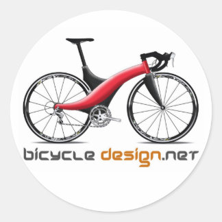 自転車のデザインラウンドシール ラウンドシール