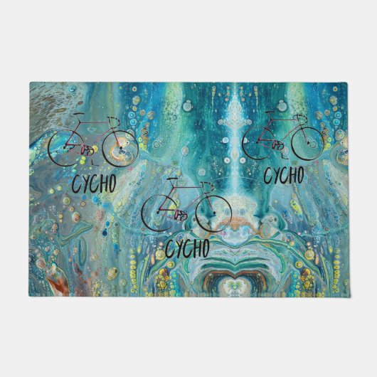自転車のドアマット敷物 ドアマット (正面)