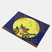 自転車のドア・マットのハロウィンの魔法使い ドアマット (アングル)