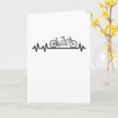 自転車のハートビートパルスサイクリストのパートナールック カード (黄色い花)