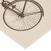自転車のバイクのテーブルのランナーのオートミールの茶色のクリームを自転車に乗って下さい ロングテーブルランナー (コーナー)