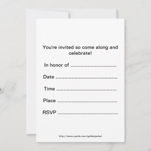 自転車のバイクを持つ誕生日のパーティの招待状 招待状 (裏面)