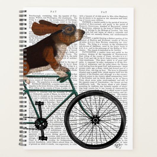 自転車のバセット・ハウンド プランナー手帳 (正面)