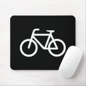 自転車のピクトグラムのマウスパッド マウスパッド (マウス)