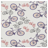 自転車のプリントのデザインの生地 ファブリック (クローズアップ)