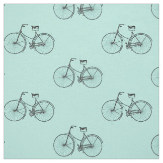 自転車のプリントの生地 ファブリック