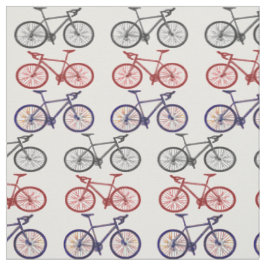 自転車のプリントパターン生地 ファブリック
