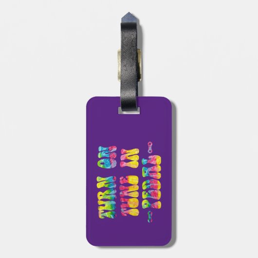 自転車のペダルでチューンをオンにする ラゲッジタグ (裏面縦)