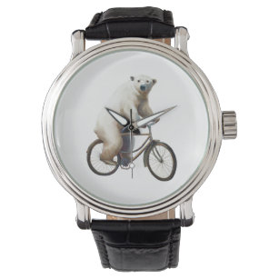 自転車のホッキョクグマ 腕時計