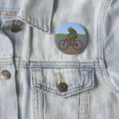 自転車のボタンでカエルの紳士 缶バッジ (インサイチュ)