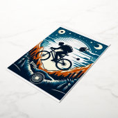 自転車のポスターはがき 箔シーズンカード (回転した状態)