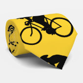 自転車のライダーパターン。 黄色および黒 ネクタイ (ロール)