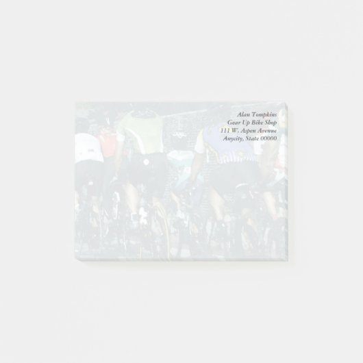 自転車のライダー ポストイット (正面)