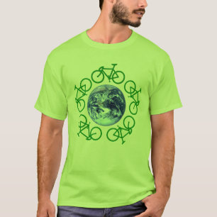 自転車のリサイクルプロダクト Tシャツ
