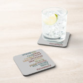 自転車のワードクラウド コースター (右側)