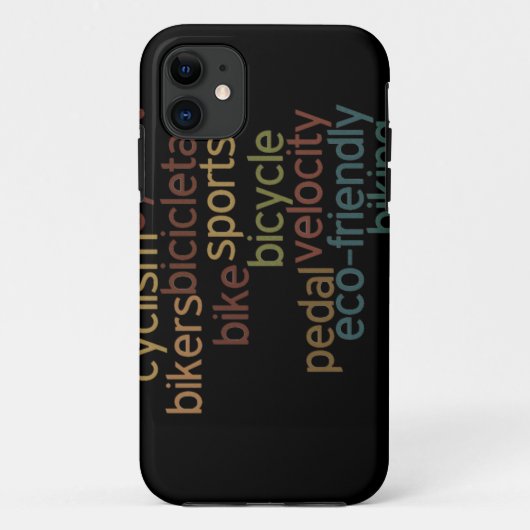 自転車のワードクラウド Case-Mate iPhoneケース (裏面)