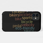自転車のワードクラウド Case-Mate iPhoneケース (裏面(横))
