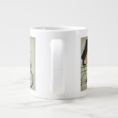 自転車の上のポンプ ジャンボコーヒーマグカップ (裏面)