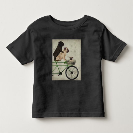 自転車の上のポンプ トドラーTシャツ (正面)