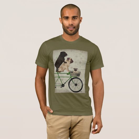自転車の上のポンプ Tシャツ (正面フル)